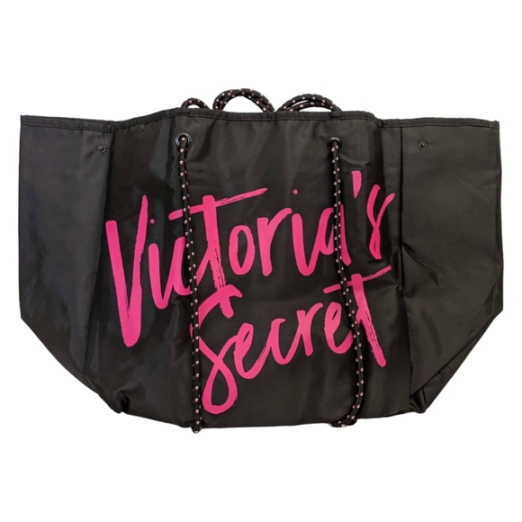 NWT Victoria’s Secret Wicked Signature Beach Rope Drawstring Tote Bag Travel - Picture 3 of 9